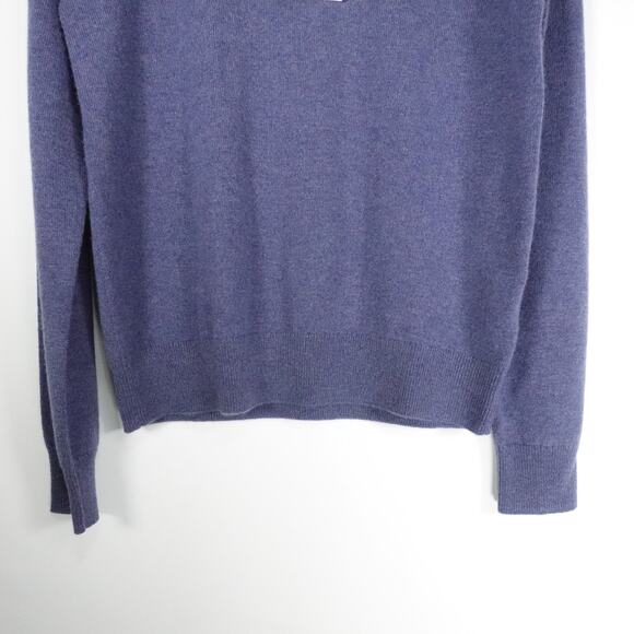 New Quince Women’s XS Mongolian Cashmere Crewneck Sweater Pullover Storm Blue - Picture 5 of 10